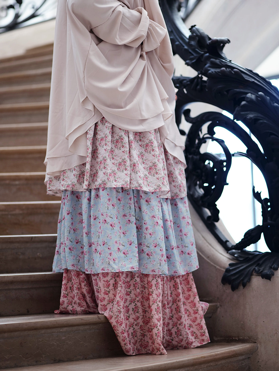 Tulip Chiffon Skirt, Bloom