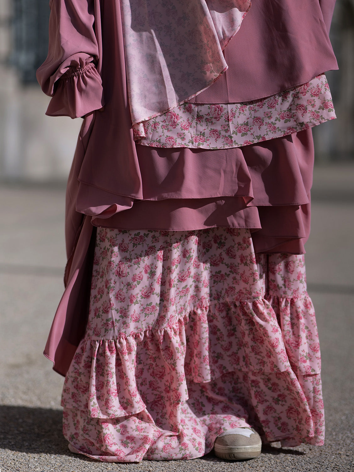 Butterfly Chiffon Skirt, Romantic Garden