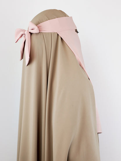 Crown Chiffon Niqab, Peony