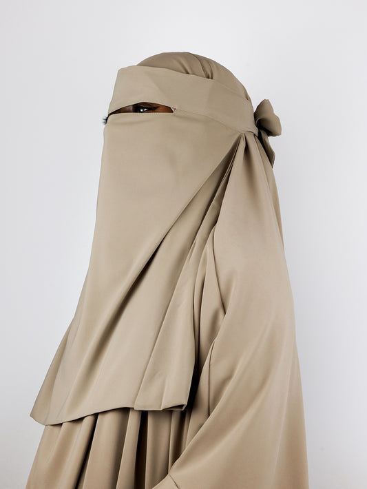 Crown Chiffon Niqab, Sand