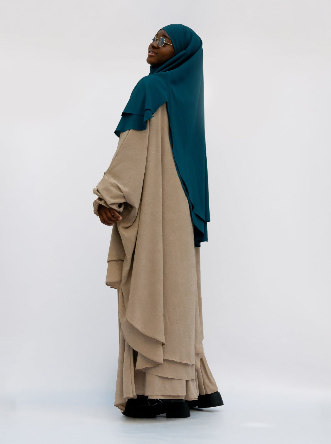 Lady Chiffon Khimar, Denim