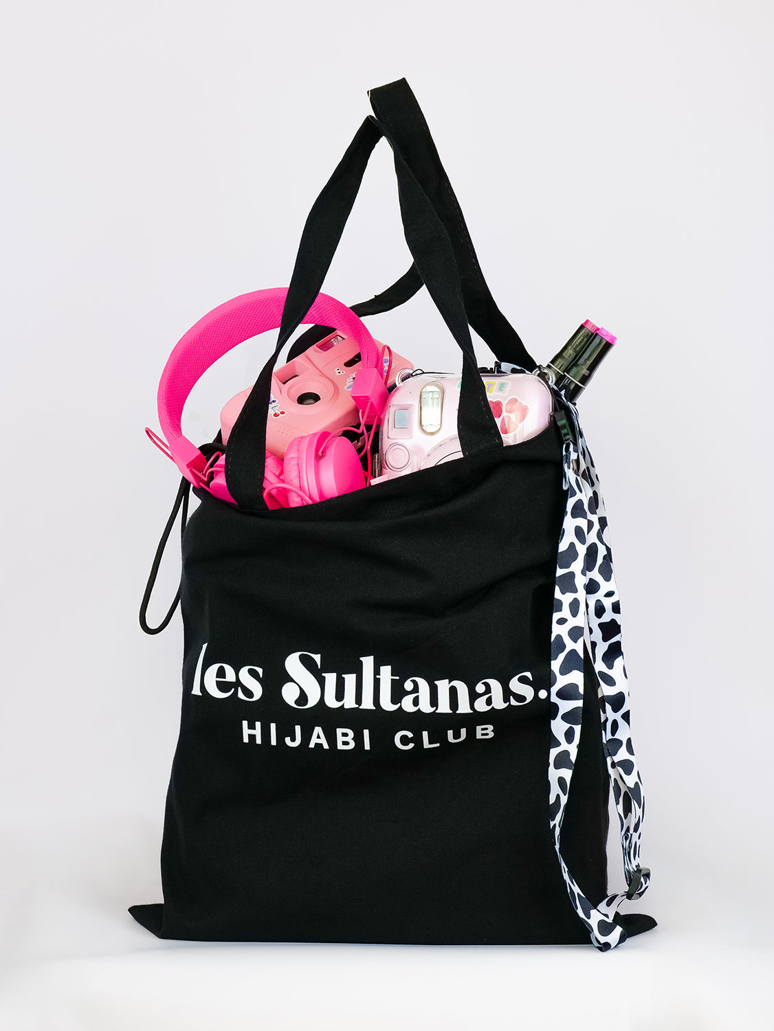 Cotton Tote Bag "Les Sultanas Originals" Black