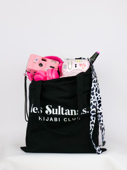 Cotton Tote Bag "Les Sultanas Originals" Black