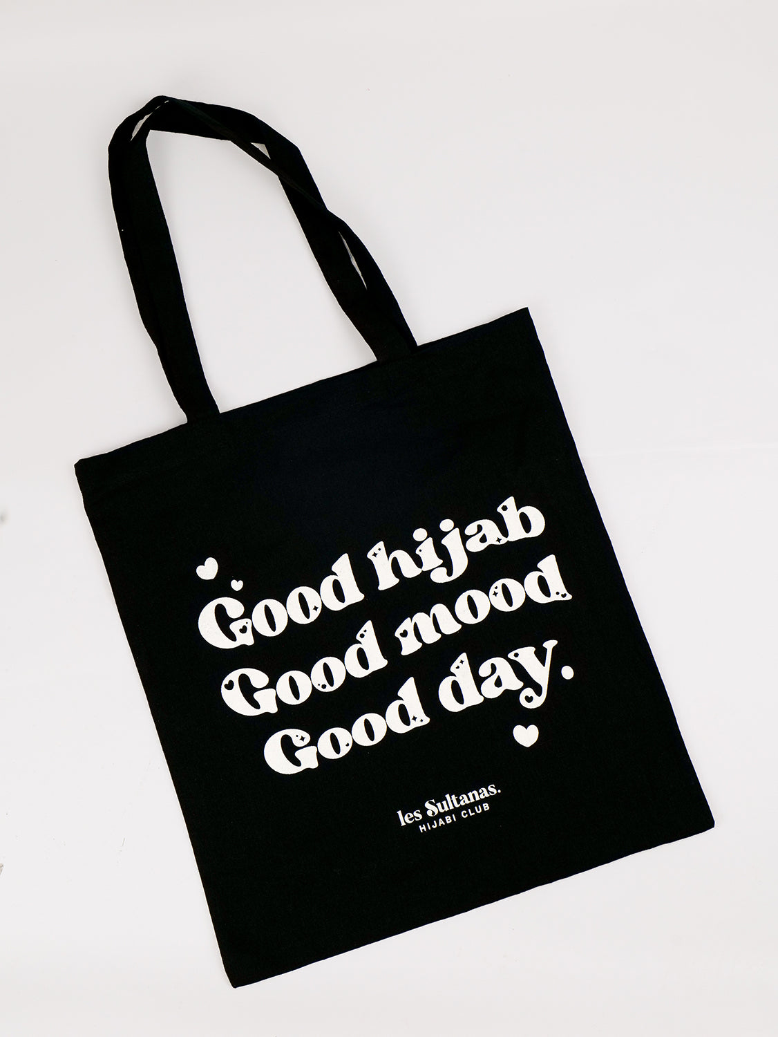 Cotton Tote Bag "Good Hijab" Black 2024