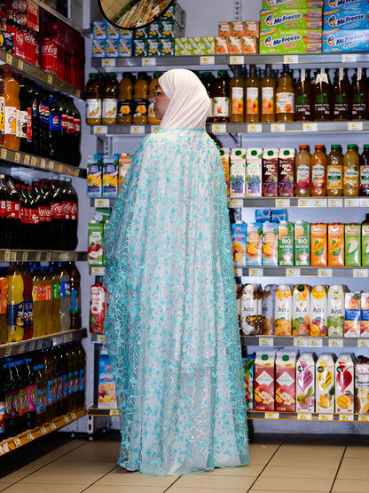 Duchess Midi Abaya Butterfly Clip