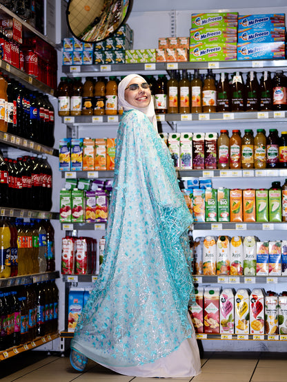 Duchess Midi Abaya Butterfly Clip