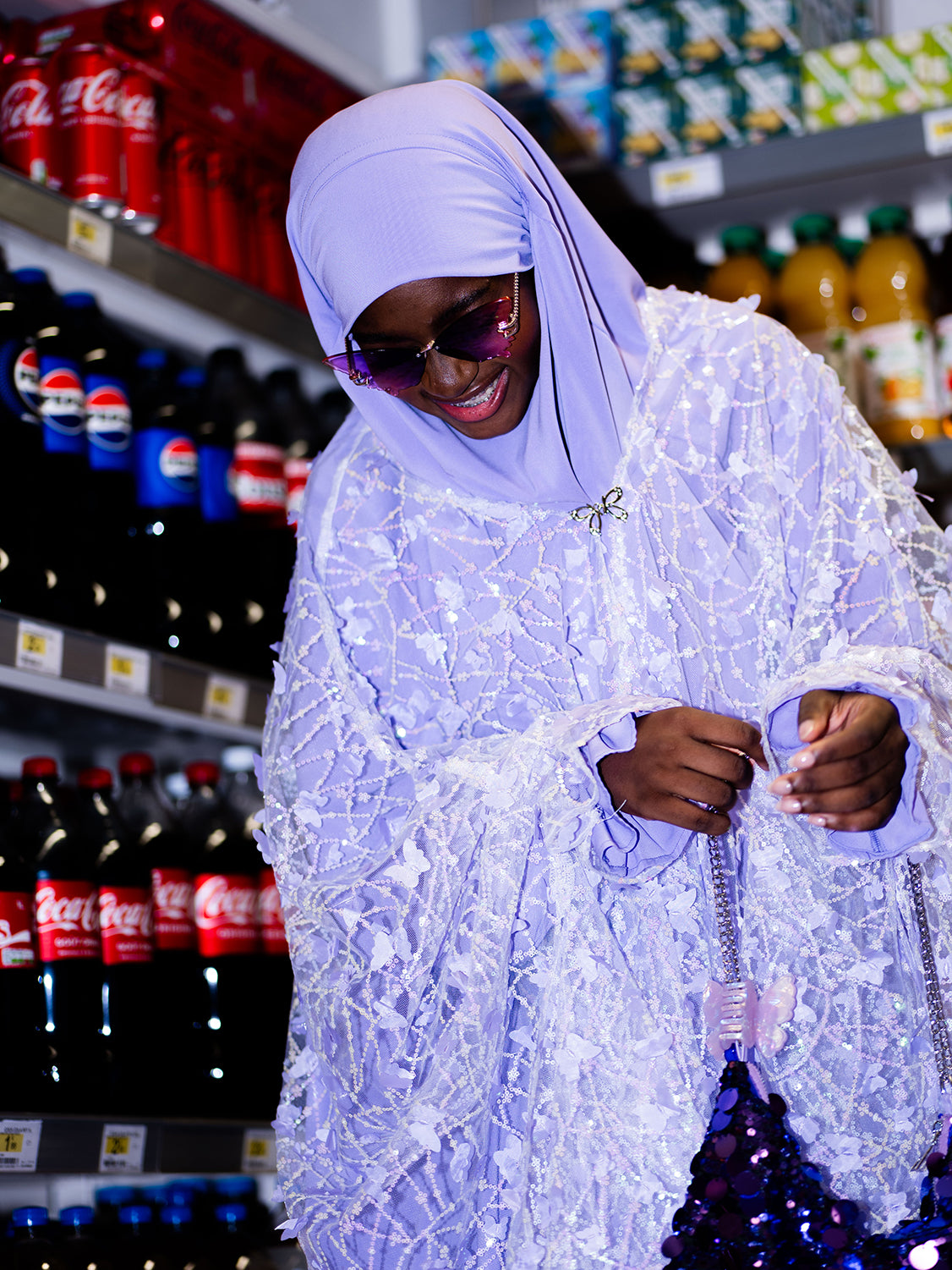 Duchess Midi Abaya Glitter