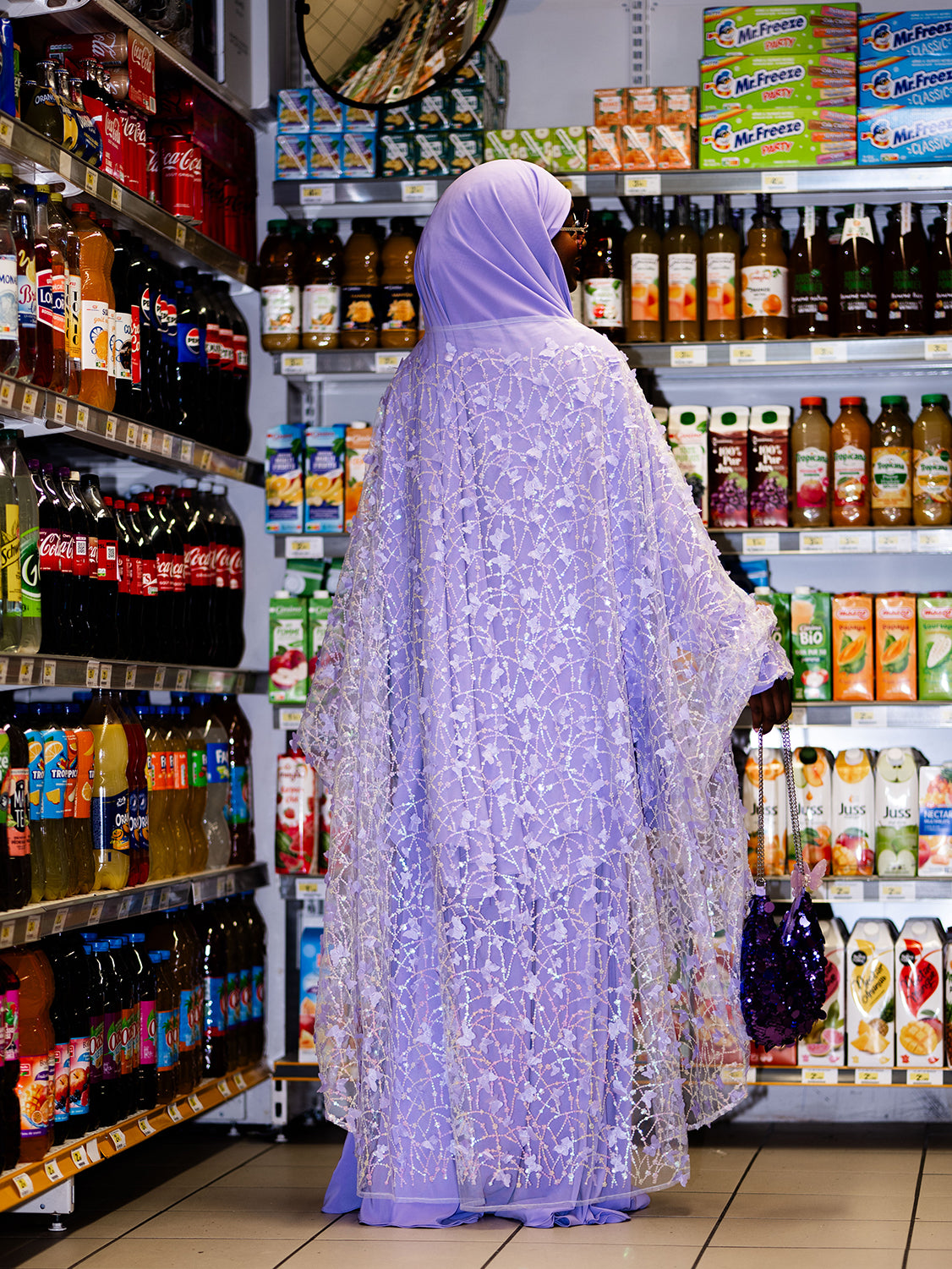 Duchess Midi Abaya Glitter