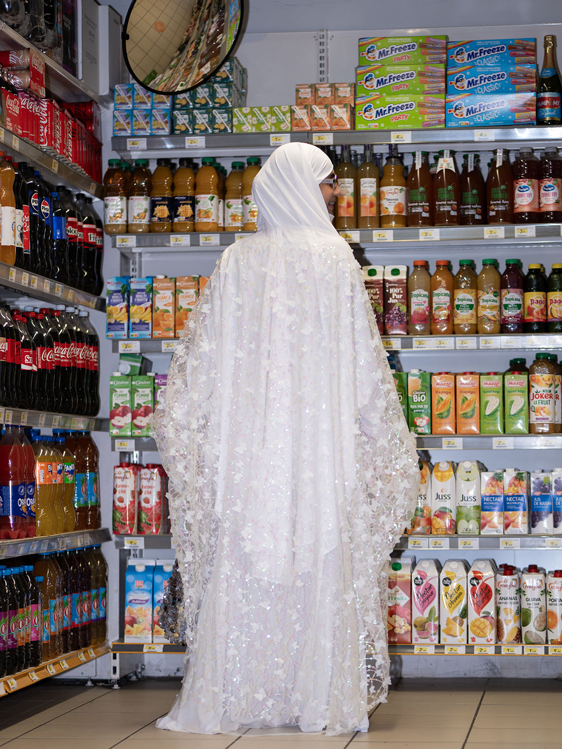 Duchess Midi Abaya Silver Bangles