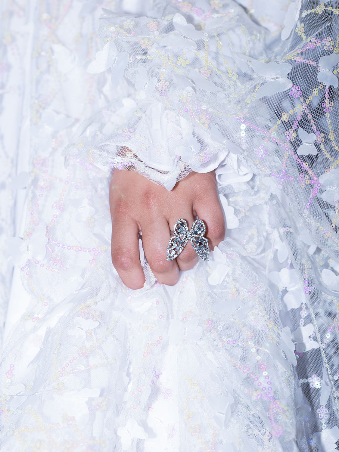 Duchess Midi Abaya Silver Bangles