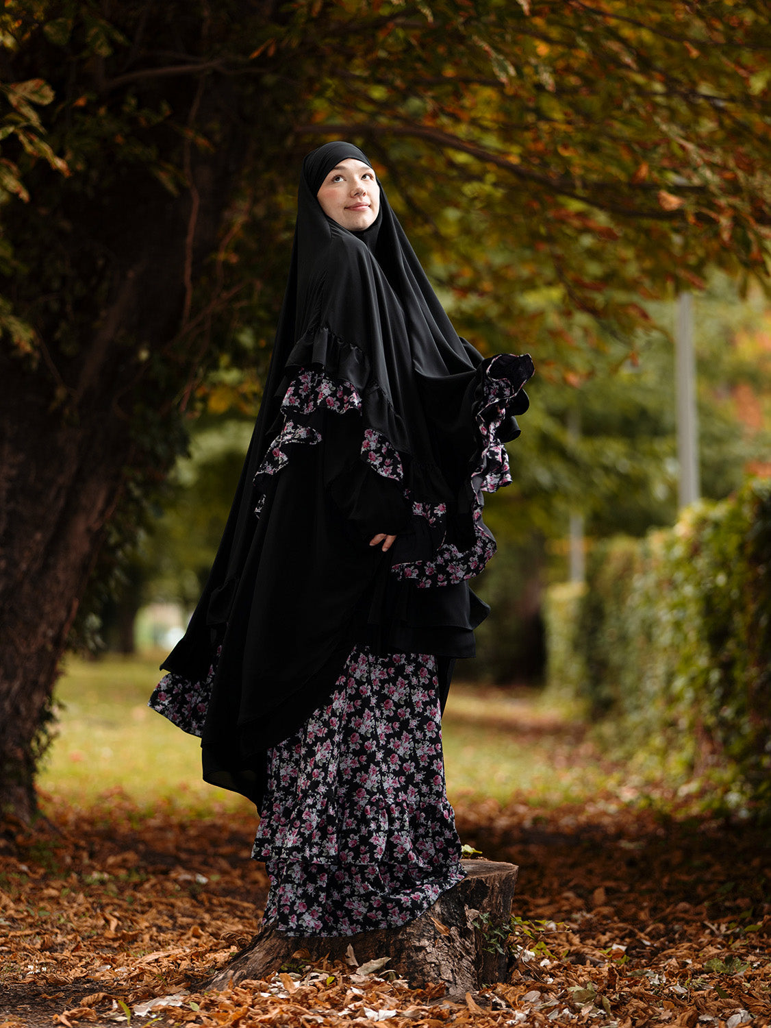 Butterfly Princess Chiffon Khimar, Last Bloom