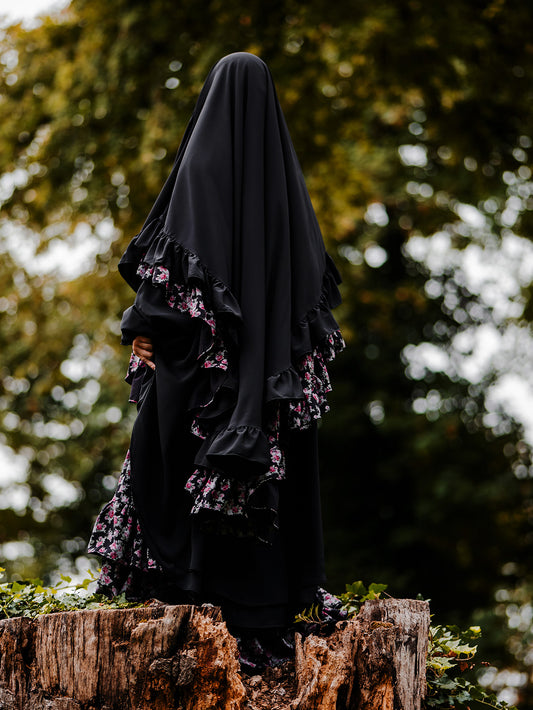 Butterfly Princess Chiffon Khimar, Last Bloom