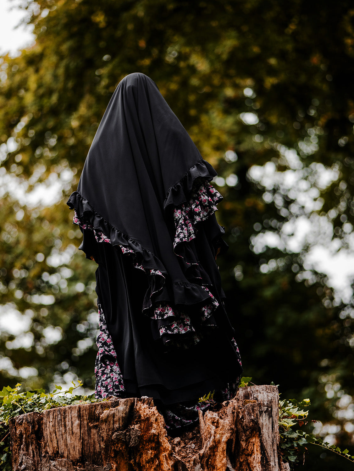 Butterfly Princess Chiffon Khimar, Last Bloom