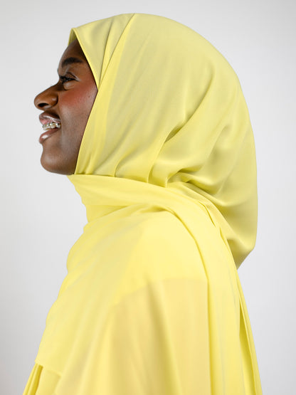Flower Chiffon Hijab Primrose
