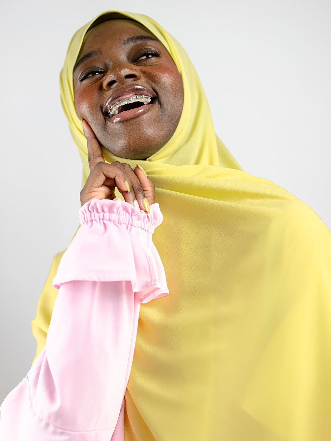 Flower Chiffon Hijab Primrose