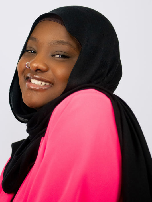 Organic Modal Hijab Black Pepper