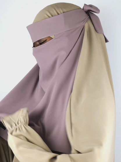 Crown Chiffon Niqab, Cute Girl