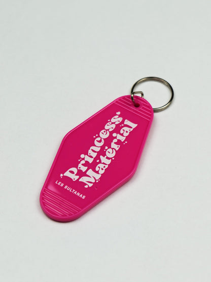 Keychain "Princess Material" Hot Pink