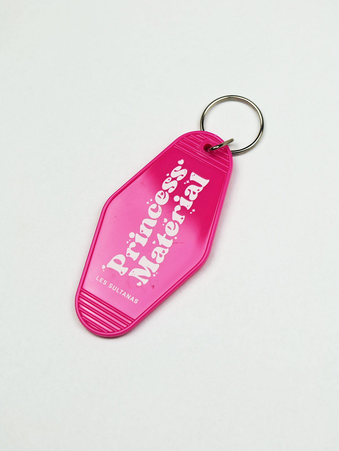 Keychain "Princess Material" Hot Pink