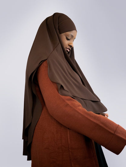 Lady Chiffon Khimar, Chocolate