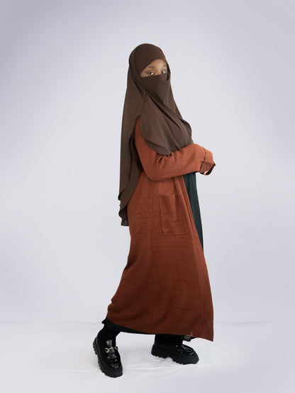 Lady Chiffon Khimar, Chocolate